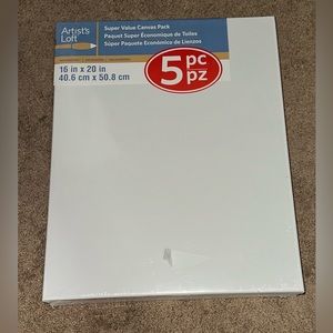 5 Pack 16" x 20" Super Value Canvas by Artist's Loft® Necessities